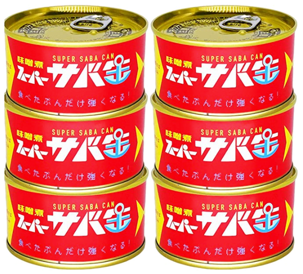 スーパーサバ缶【味噌煮】6缶セット